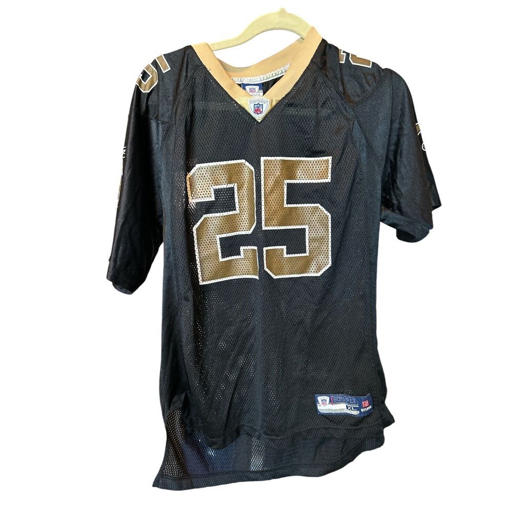 Reggie Bush Jersey Youth XL Black‎ New Orleans Saints NFL Football Reebok